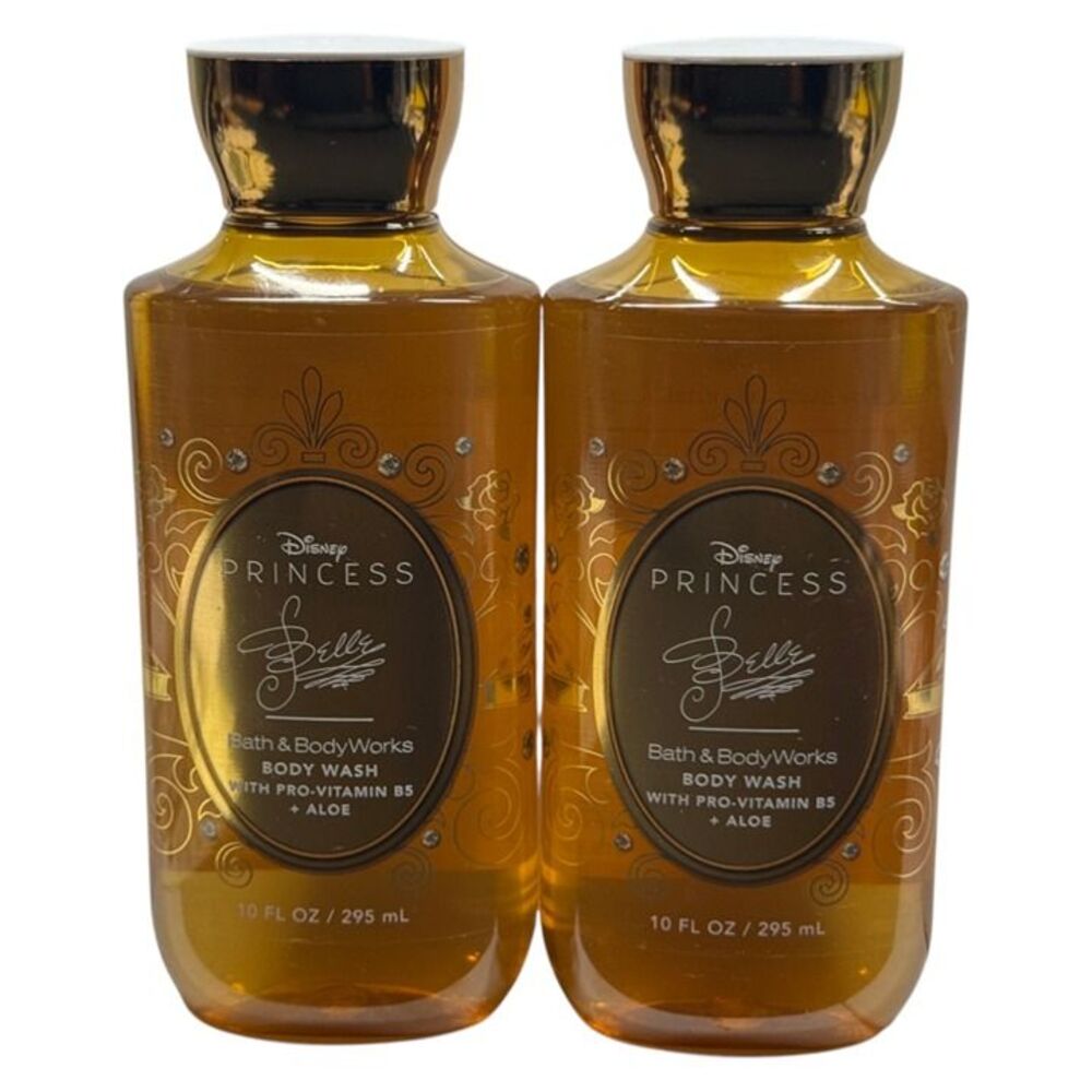Bath & Body Works Disney Princess Belle Body Wash 10 oz Pro-Vitamin B5 2 Pack